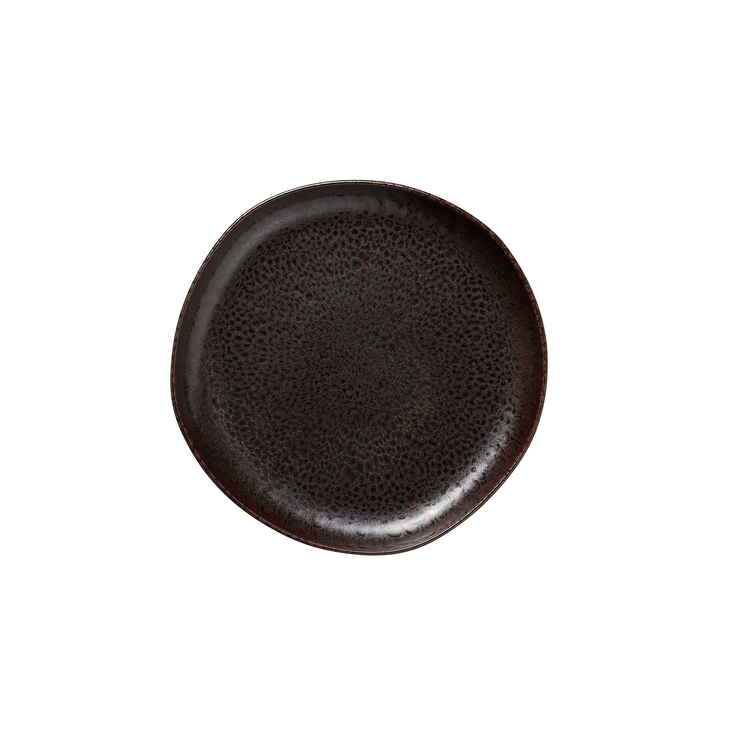 Rockzzero Flat Plate Organic Metallic Brown, Ø220 mm, Set of 6