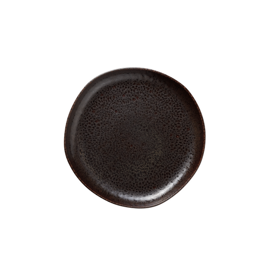 Rockzzero Flat Plate Organic Metallic Brown, Ø220 mm, Set of 6