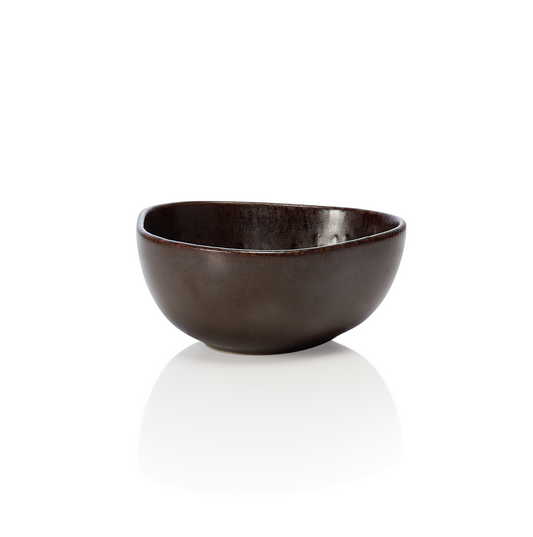 Rockzzero Deep Bowl Organic Metallic Brown, Ø115 mm, 0.2 L, Set of 6