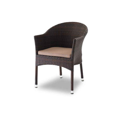 Stackable Outdoor Armchair, Aluminium, Ecowicker