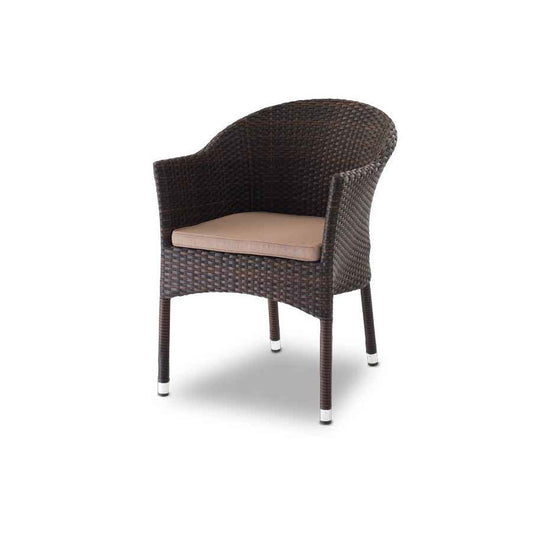 Stackable Outdoor Armchair, Aluminium, Ecowicker