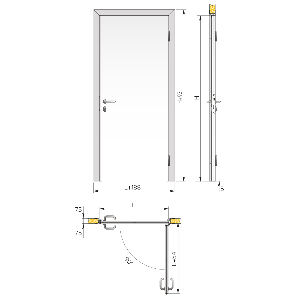Hinged Door Refrigeration Unit