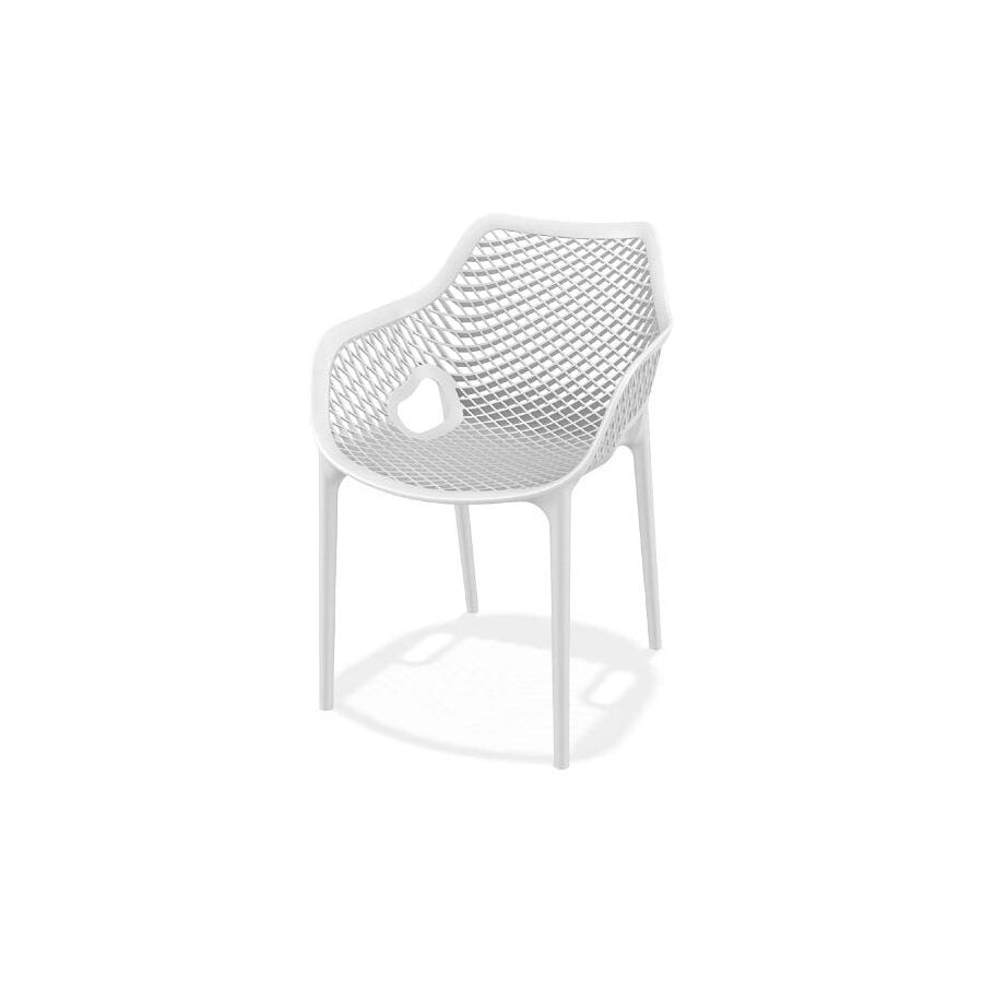 Stackable Armchair, Plastic, Indoor/Outdoor