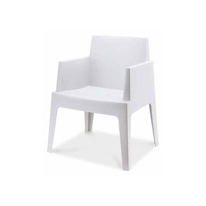 Stackable Armchair, Plastic, Outdoor-Suitable