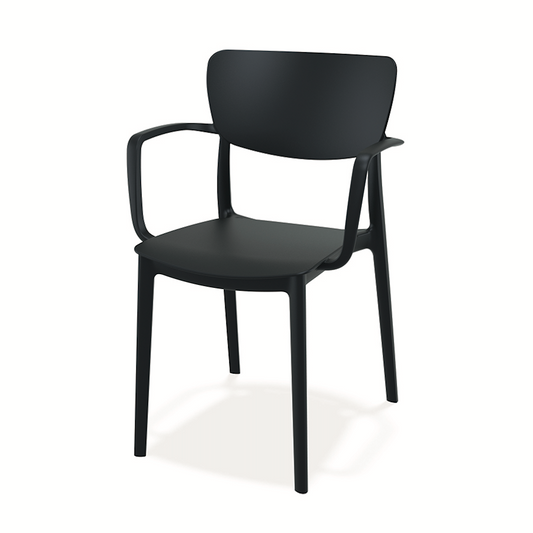 Grattoni Lisa Armchair with Armrests, Plastic
