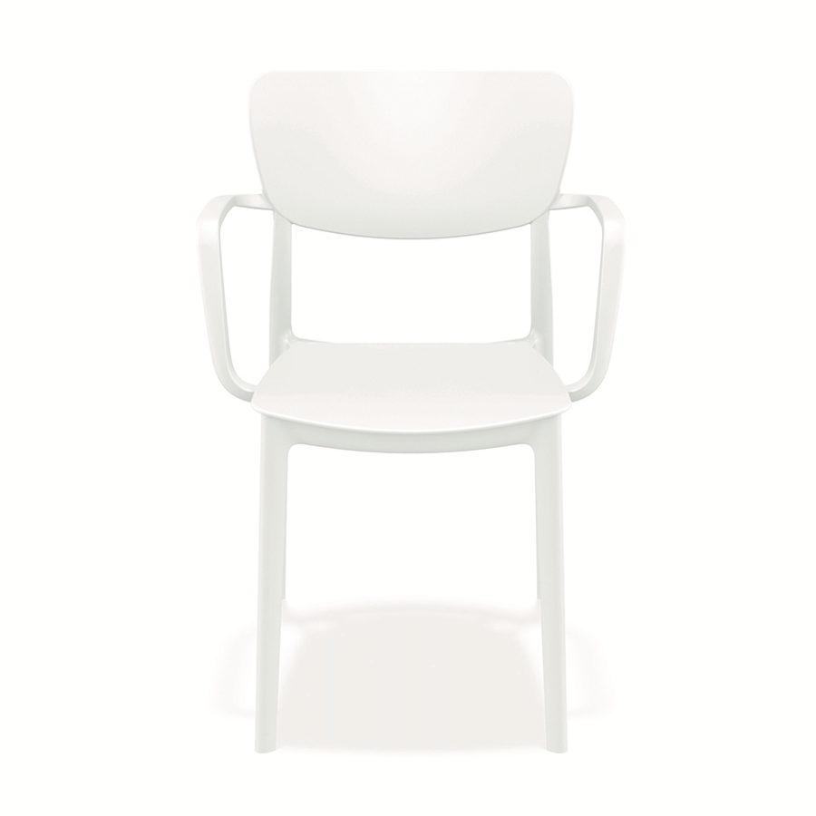 Lisa Armchair with Armrests, Plastic