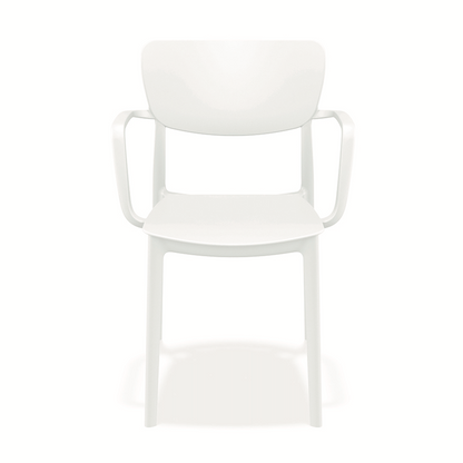 Lisa Armchair with Armrests, Plastic
