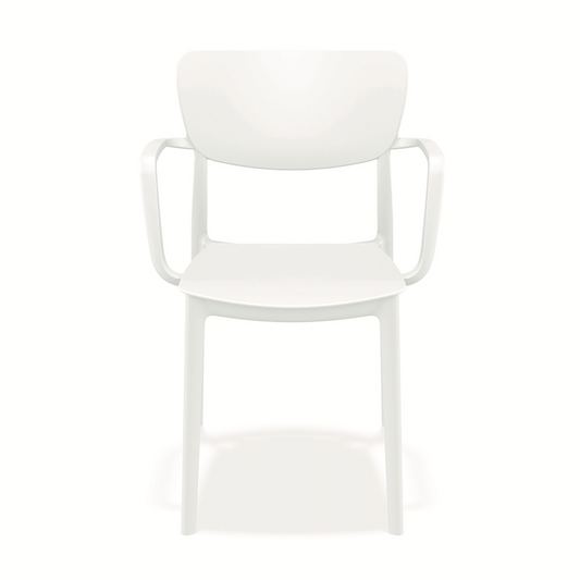 Lisa Armchair with Armrests, Plastic