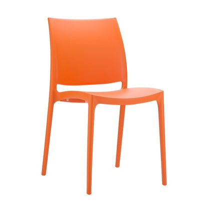 Maya Stackable Chair, Polypropylene, Outdoor