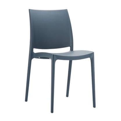 Maya Stackable Chair, Polypropylene, Outdoor