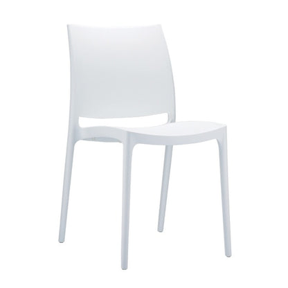 Maya Stackable Chair, Polypropylene, Outdoor