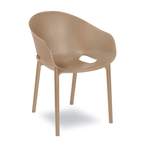 Sunny Stackable Armchair, Polypropylene, Indoor/Outdoor