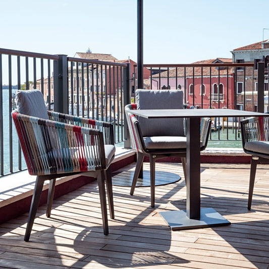 Contral Iride Armchair, Aluminum, Powder Coated