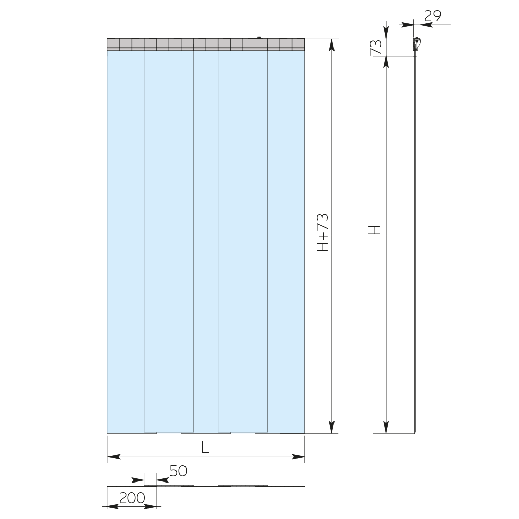 PVC Strip Door Curtain