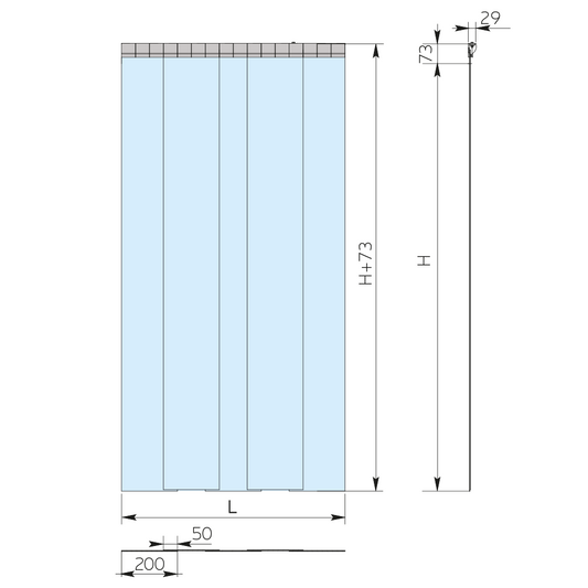 PVC Strip Door Curtain