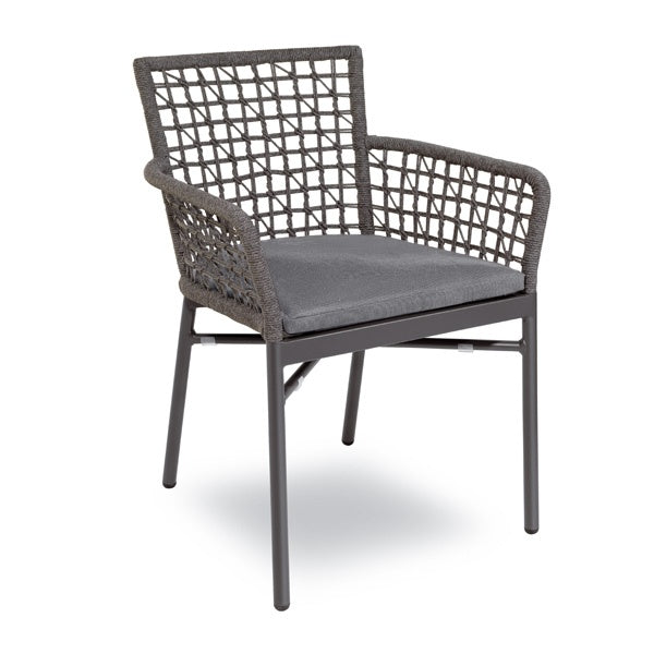 Outdoor Dining Armchair, Woven Rope, Stackable