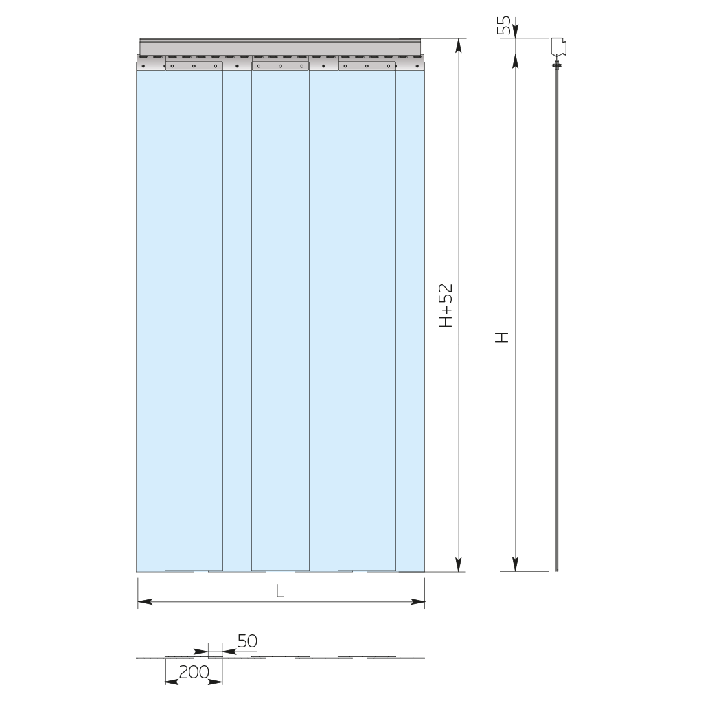 PVC Strip Door Curtain