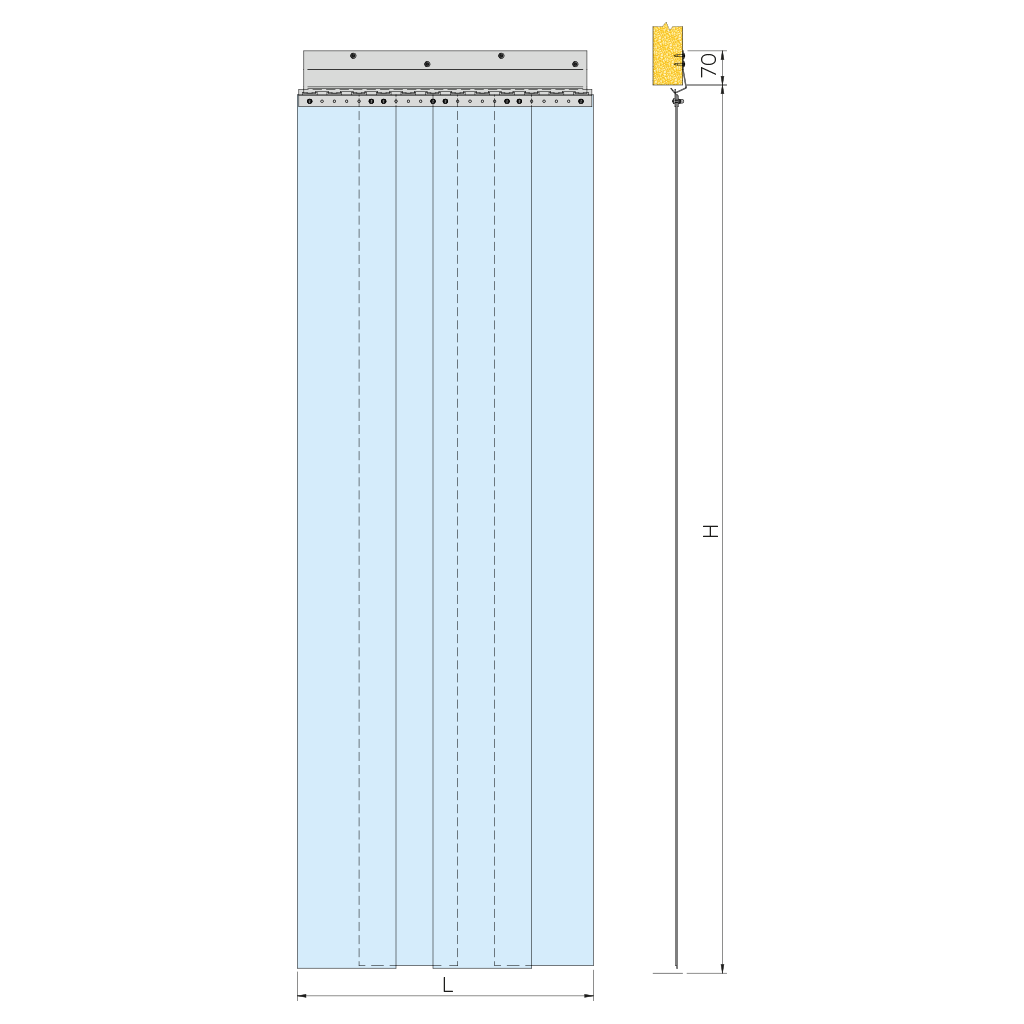 PVC Strip Door Curtain