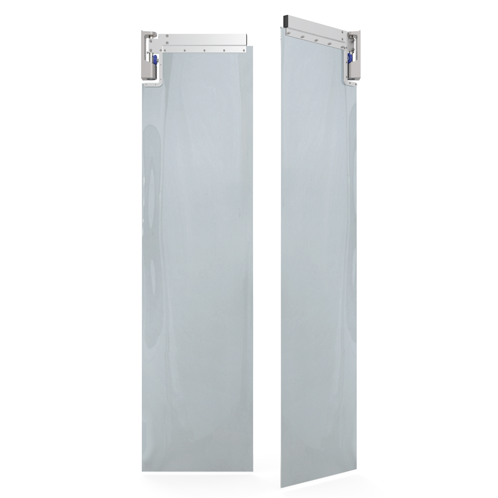 Visioflex Flexible PVC Curtain Door, Post-Free
