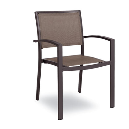 Stackable Armchair, Aluminum, PVC Fabric, Indoor/Outdoor