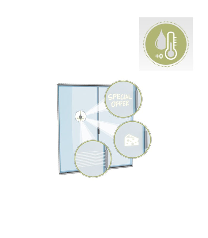 Glass Door System for Refrigerated Cabinets