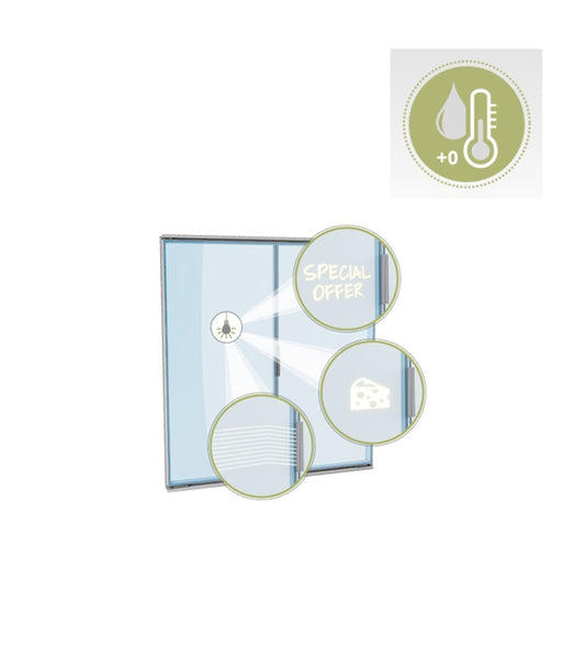 Glass Door System for Refrigerated Cabinets