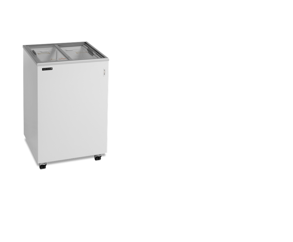 Glass Lid Chest Freezer, 91 L, -24/-14°C