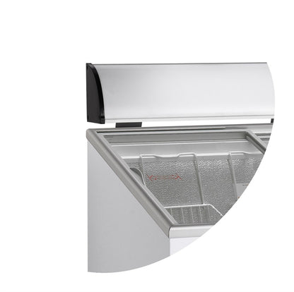 Glass Lid Chest Freezer, 91 L, -24/-14°C