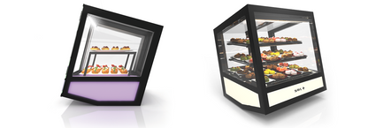Refrigerated Countertop Showcase, 20 Btl, 2/8°C