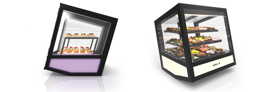 Refrigerated Countertop Showcase, 20 Btl, 2/8°C
