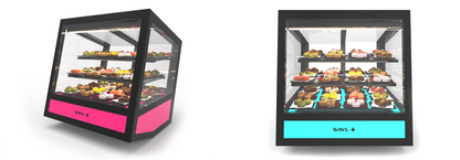 Refrigerated Countertop Showcase, 20 Btl, 2/8°C