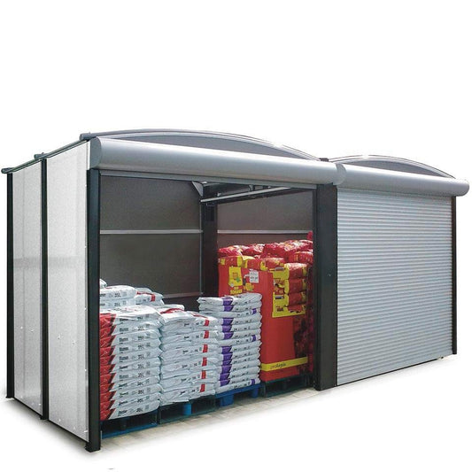 Outdoor Sales Shelter, Aluminium, Roller Shutter