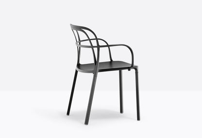 Stackable Aluminium Armchair, Indoor/Outdoor