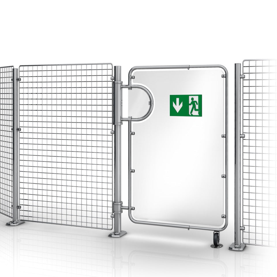 Swing-Arm Exit Gate, 1400/2000 mm, 754–2220 mm Wide
