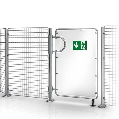 Swing-Arm Exit Gate, 1400/2000 mm, 754–2220 mm Wide
