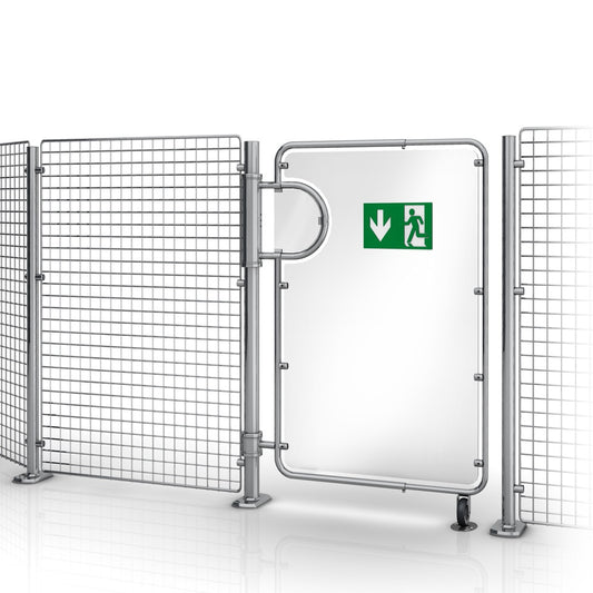 Swing-Arm Exit Gate, 1400/2000 mm, 754–2220 mm Wide