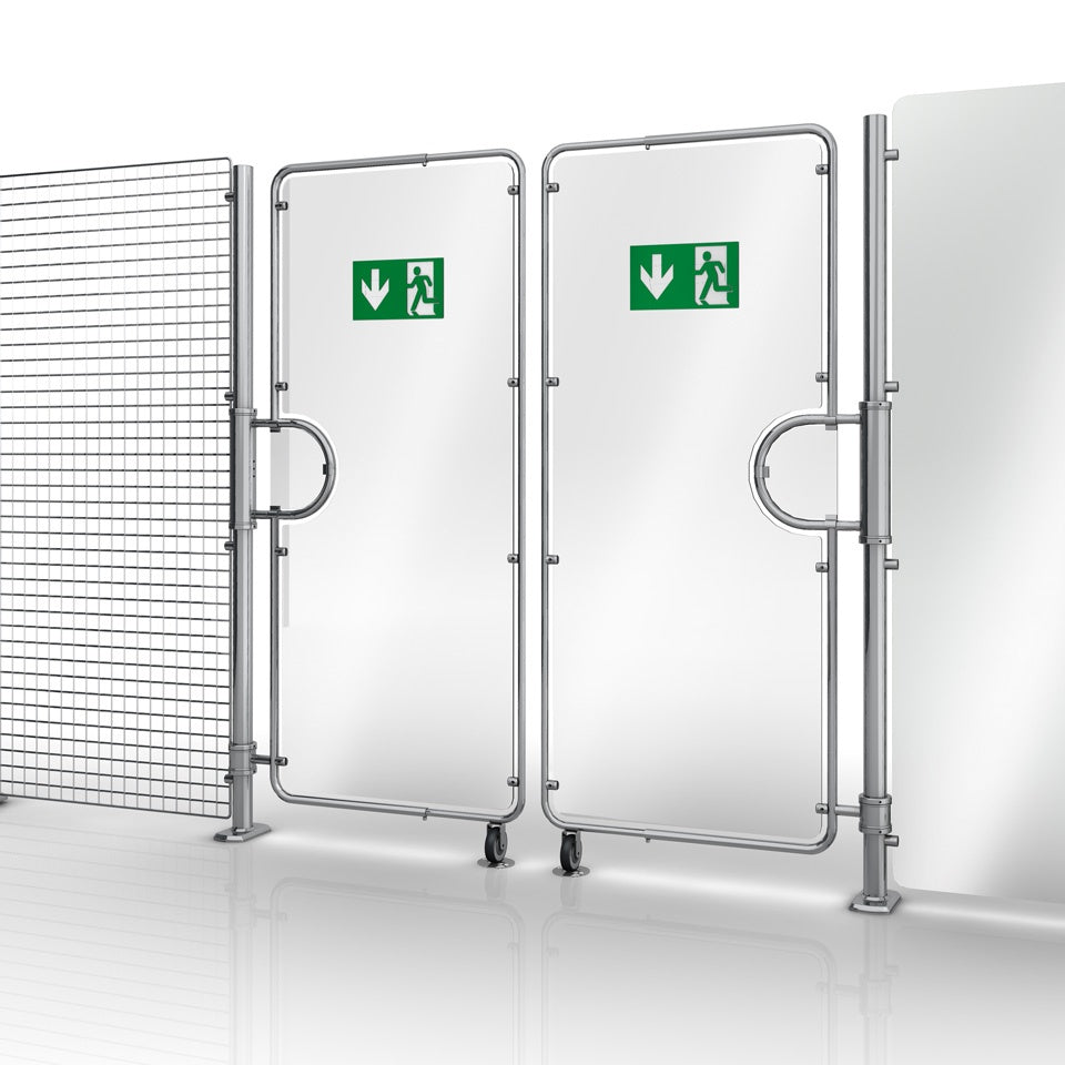 Swing-Arm Exit Gate, 1400/2000 mm, 754–2220 mm Wide