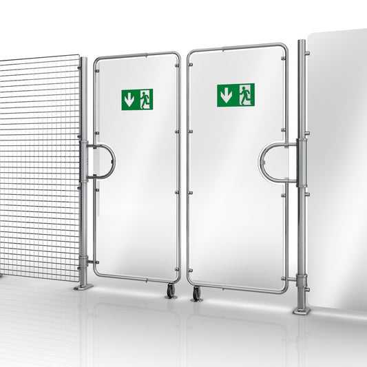 Swing-Arm Exit Gate, 1400/2000 mm, 754–2220 mm Wide