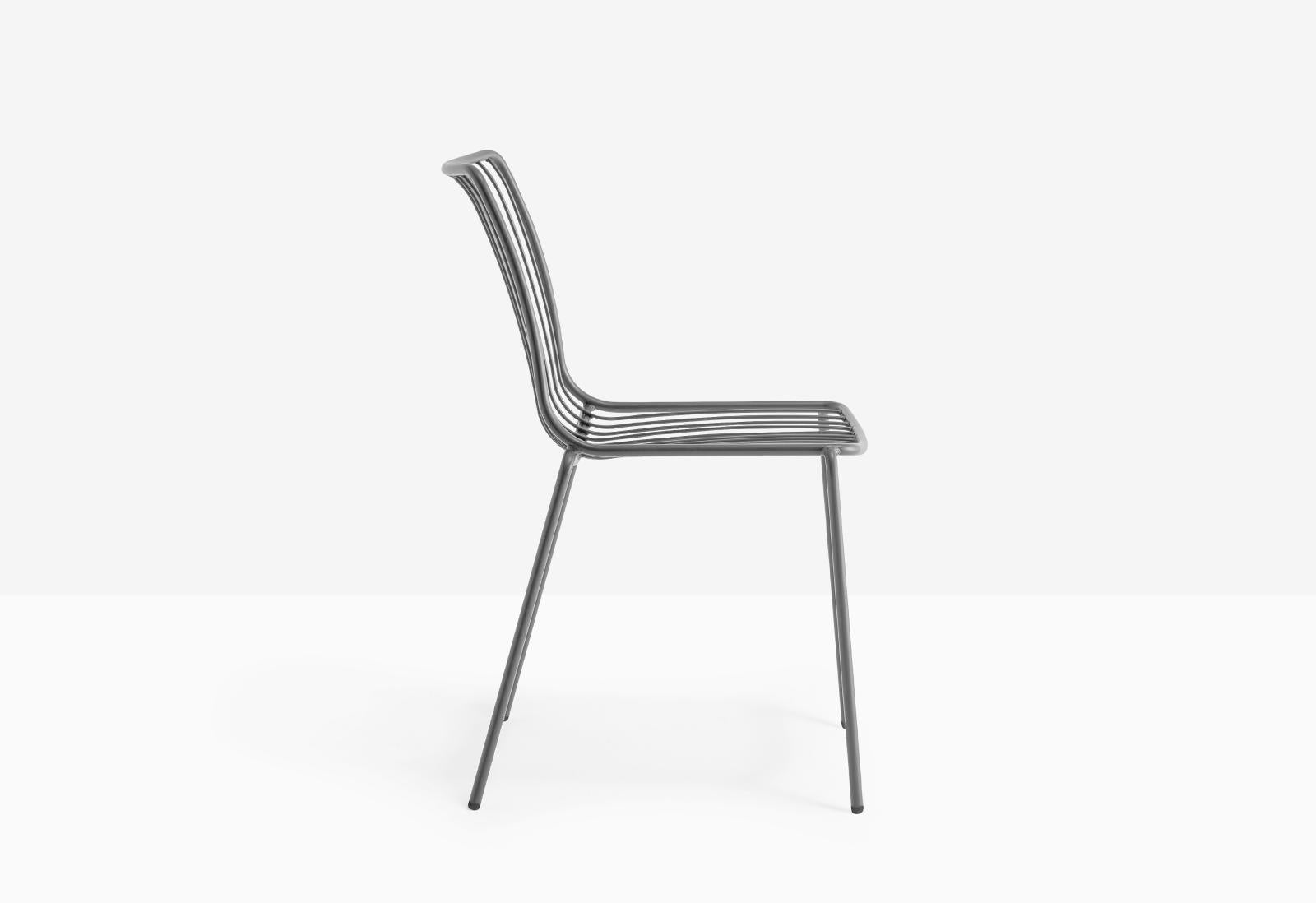 Nolita Outdoor Stackable Chair, Steel