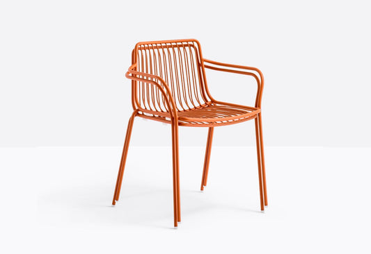 Pedrali Outdoor Armchair Nolita 3655, Steel, Stackable