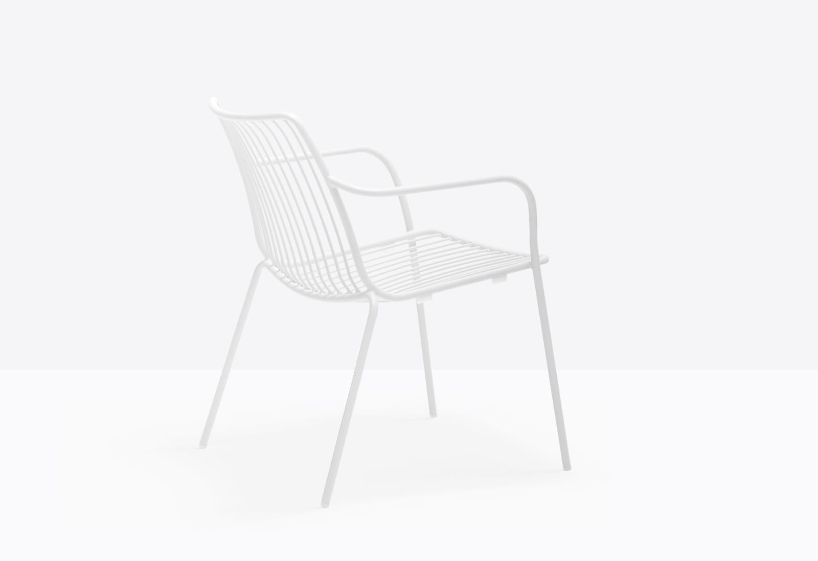 Nolita Outdoor Armchair, Steel, Stackable
