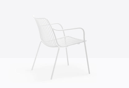 Nolita Outdoor Armchair, Steel, Stackable
