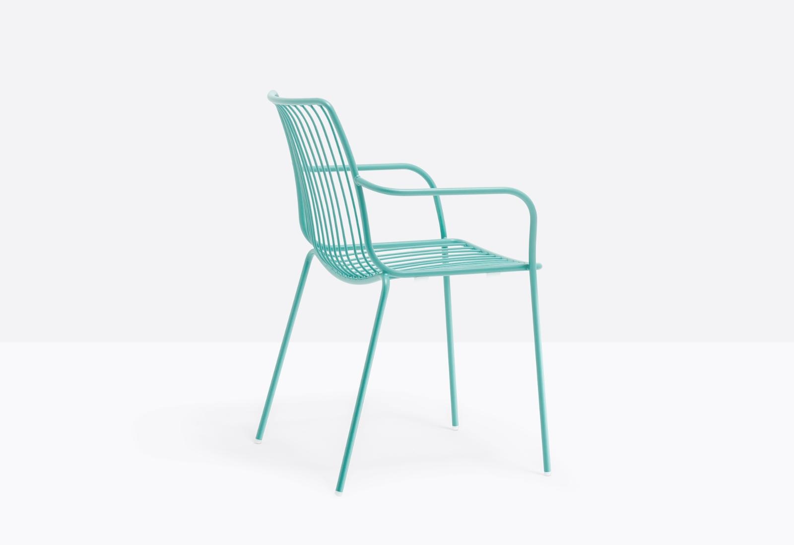 Nolita Outdoor Armchair, Steel Rod, Stackable