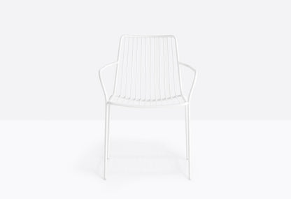 Nolita Outdoor Armchair, Steel Rod, Stackable