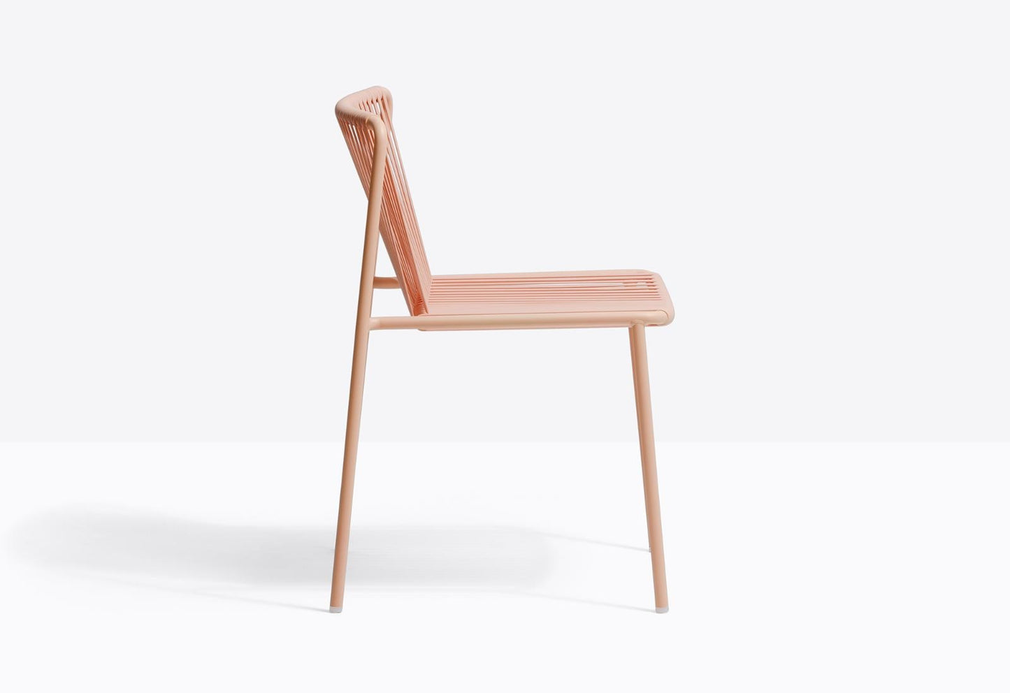 Tribeca Outdoor Stackable Chair, Steel, Woven PVC