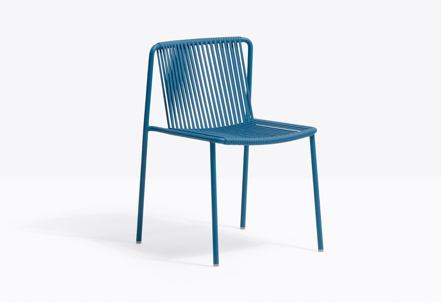 Tribeca Outdoor Stackable Chair, Steel, Woven PVC