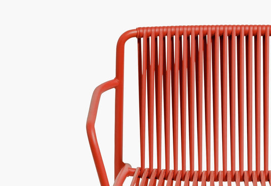 Pedrali Tribeca 3665 Outdoor Stackable Armchair, Steel, PVC