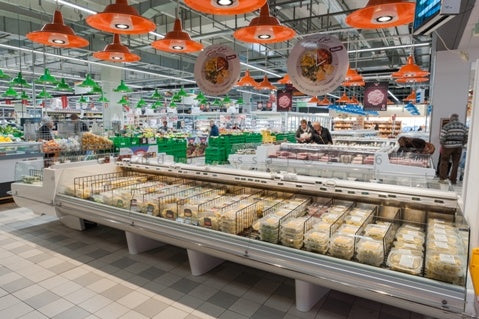 Open Refrigerated Island Display, -1/+7°C, Remote