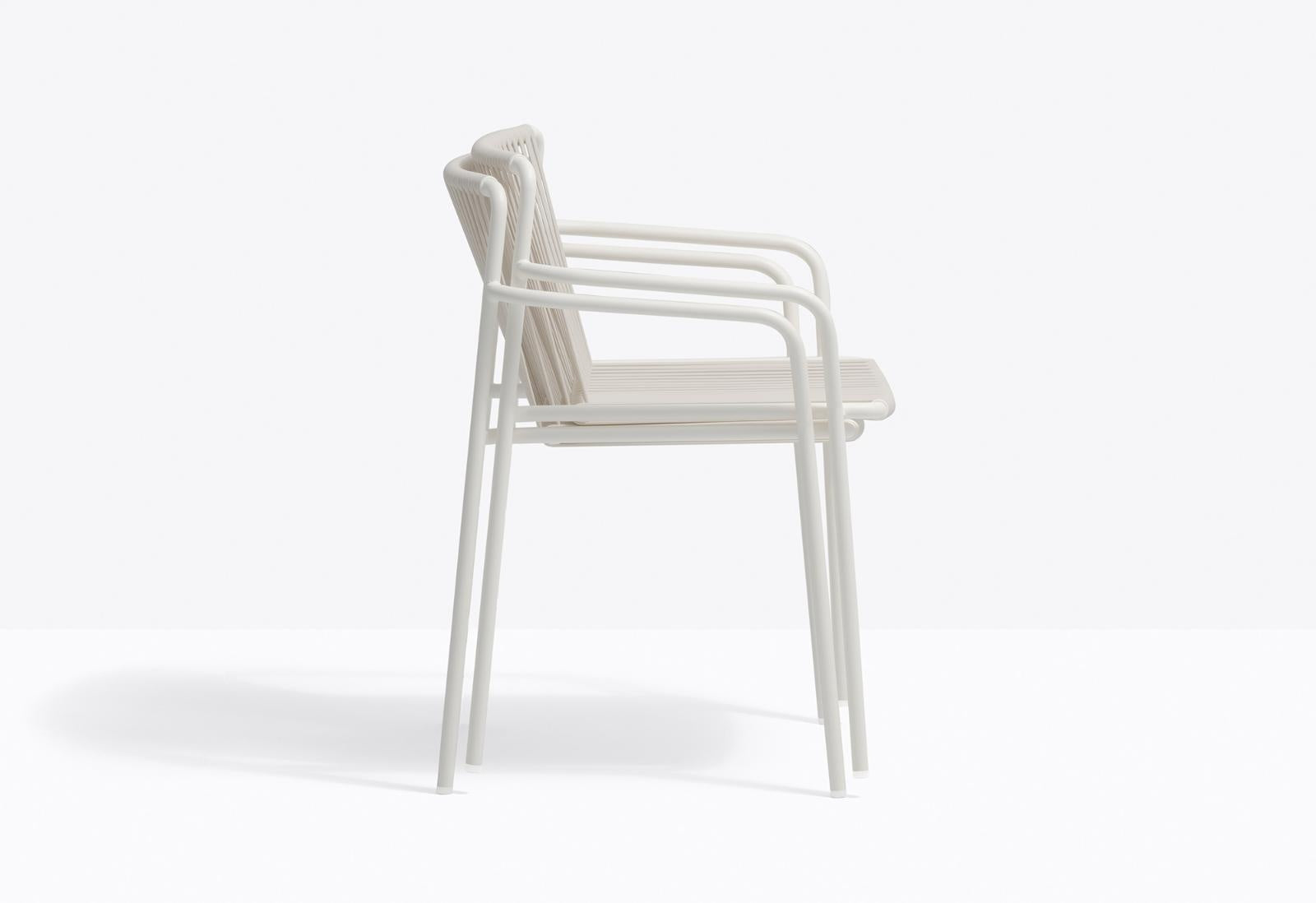 Tribeca Outdoor Stackable Armchair, Steel, PVC