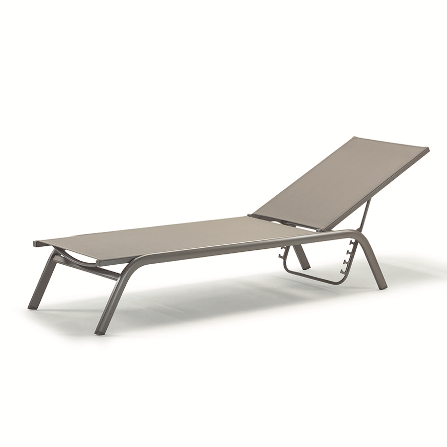 Stackable Sunbed, Aluminium, Adjustable Backrest